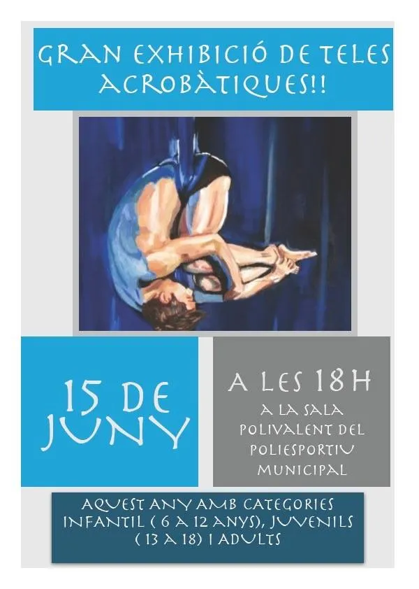 Teles acrobàtiques - Cartell exhibició 2014