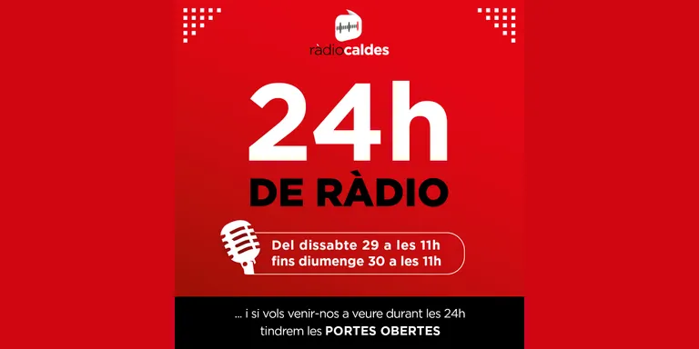 L’antena de Ràdio Caldes s’omplirà aquest cap de setmana amb les 24 hores de ràdio