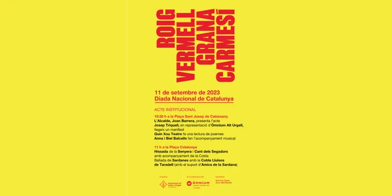 La Seu d'Urgell commemora la Diada Nacional de Catalunya