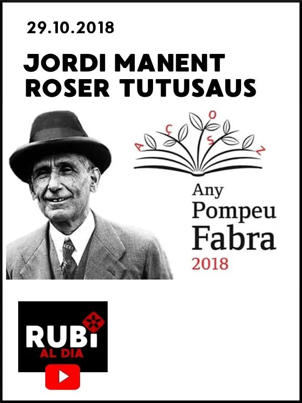 JORDI MANENT i ROSER TUTUSAUS - conferència Pompeu Fabra