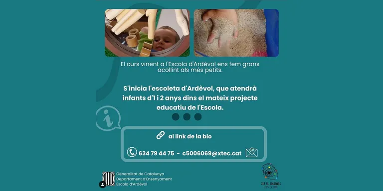 L'escola d'Ardèvol incorporarà llar d'infants a partir del setembre