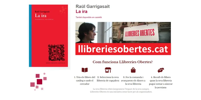 El solsoní Raül Garrigasait publica dimecres el seu assaig sobre la ira