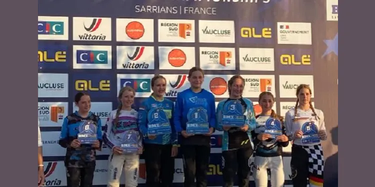 La ciclista Mia Ayats Kruglova es proclama campiona d’Europa per quarta vegada