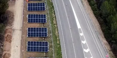 Instal·lades les primeres plaques solars en túnels de la demarcació de Lleida als de Clariana
