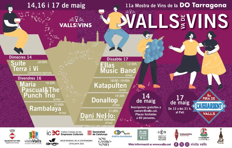 El Valls Va de Vins dona a conèixer la programació de l’onzena edició