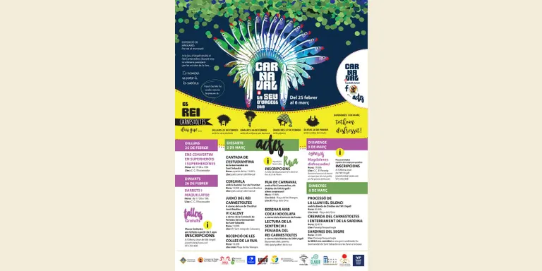 Tot a punt a l'Alt Urgell per al gruix d'actes de la celebració del Carnaval