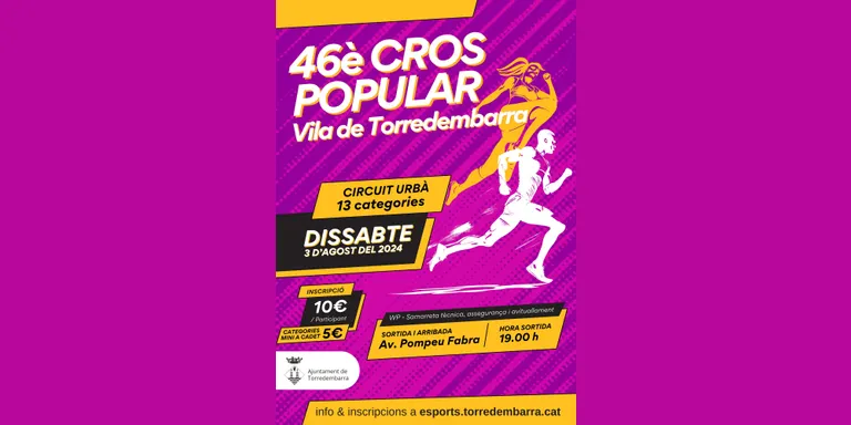 Obertes les inscripcions per al 46è Cros Popular Vila de Torredembarra