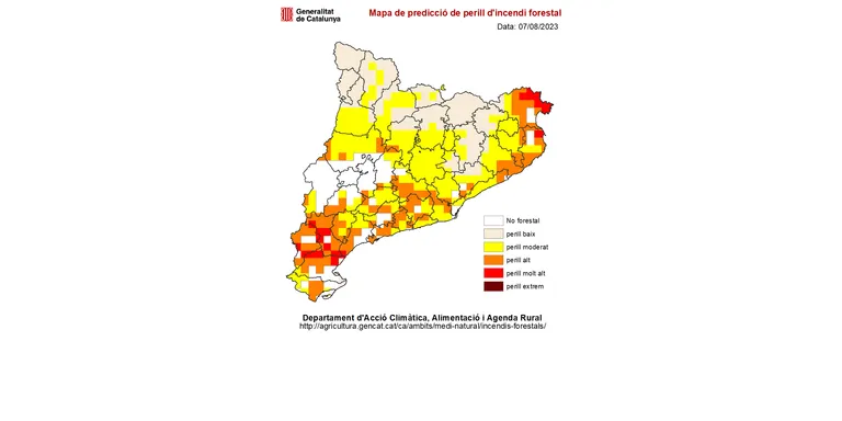 Comencem una setmana amb alt risc d'incendi forestal al Maresme