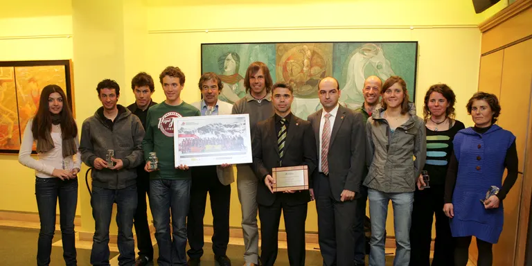 Acte de reconeixement als esportistes catalans campions del món d'esquí de muntanya