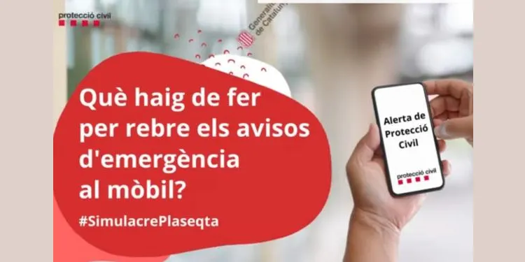 Protecció Civil enviarà alertes d'emergències als telèfons mòbils a partir del febrer