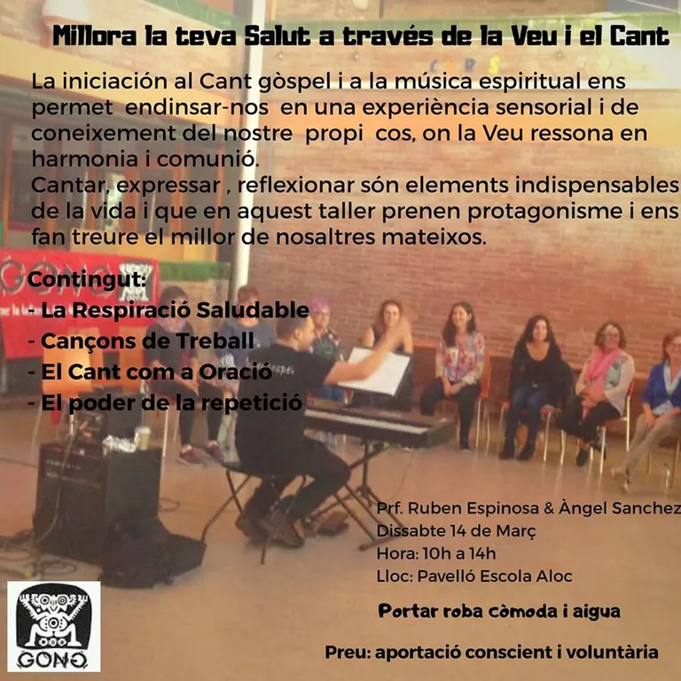 Curs per la millora de la veu i la salut a través de la veu i el cant