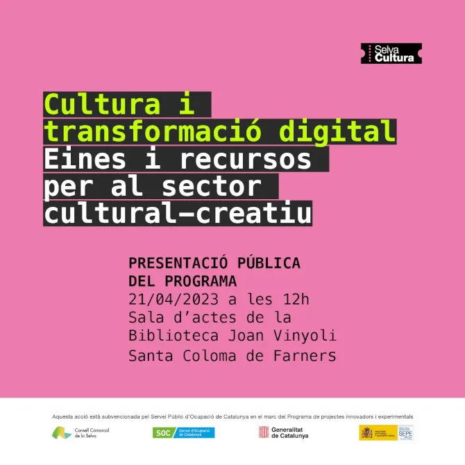 El Consell Comarcal dona el tret de sortida al projecte de cultura i transormació digital