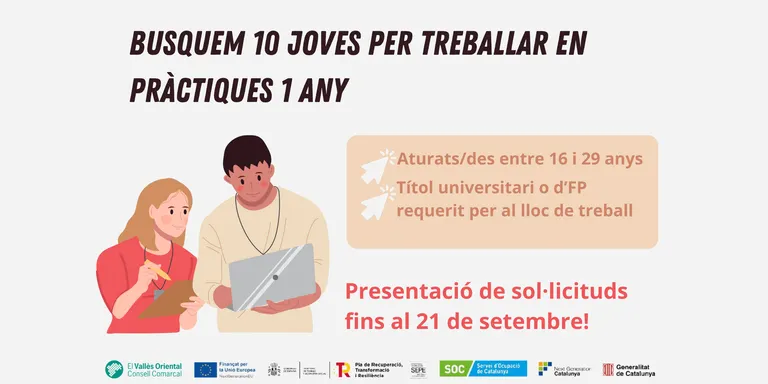 El Consell Comarcal vol contractar 10 joves en pràctiques durant un any