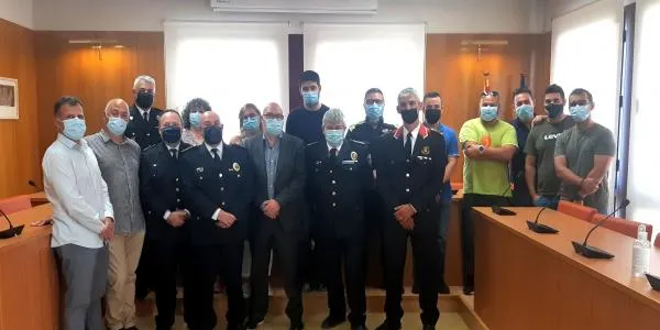 Relleu al capdavant de la Policia Local d'Altafulla