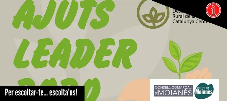 Ajuts Leader 2020 – Consell Comarcal del Moianès