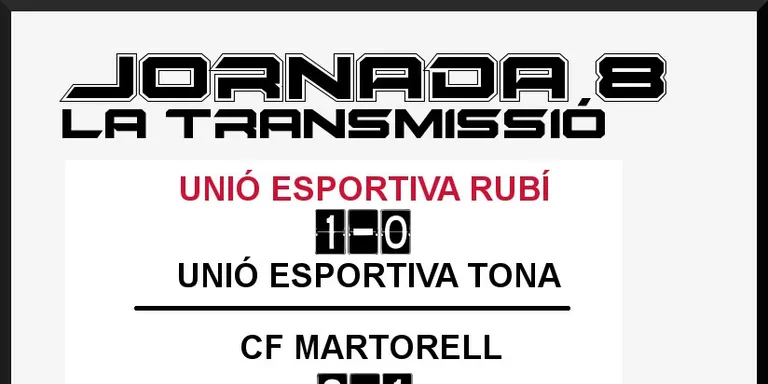A PEU DE CAMP - JORNADA 8 - UE RUBÍ & OLÍMPIC CAN FATJÓ