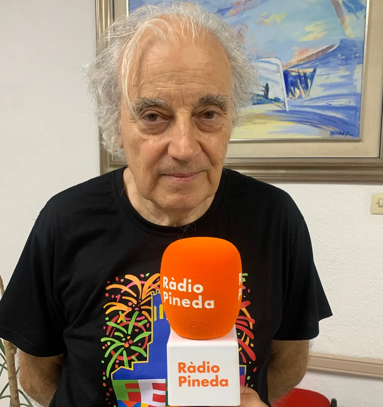 Josep Perpiñà: «El cartell de la Festa Major és un pregó elaborat amb pintura i pinzells'