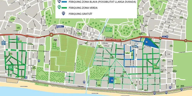 El ple municipal aprova el mapa de la nova regulació dels aparcaments del municipi