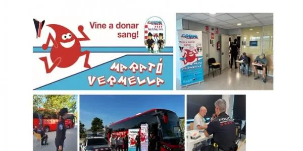 Els Mossos d'Esquadra clouen la 'Marató Vermella' amb prop de 2.500 donacions arreu de Catalunya