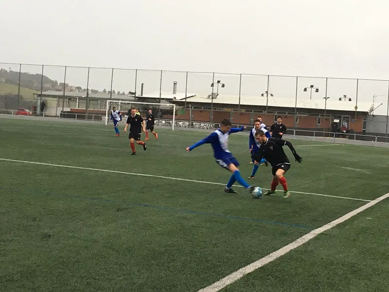 Gurrea en una acció del partit de dissabte