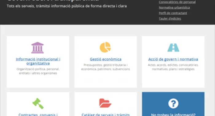 L’Ajuntament posa en marxa el nou portal de Transparència