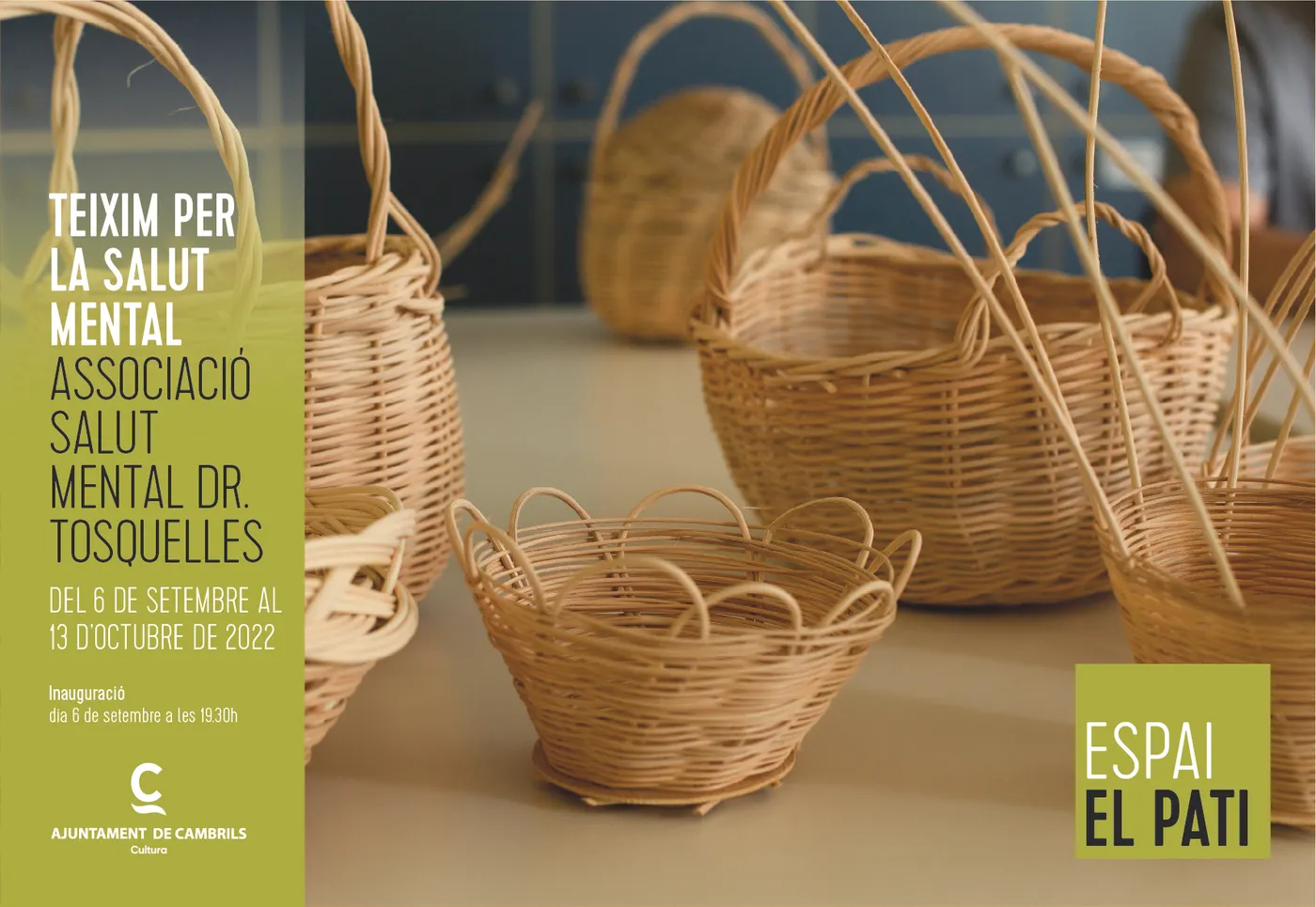 El Centre Cultural de Cambrils acollirà l’exposició ‘Teixim per la salut mental’