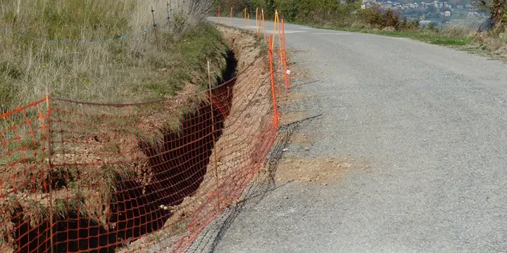 Avancen les obres de la carretera de Vilanova de Banat