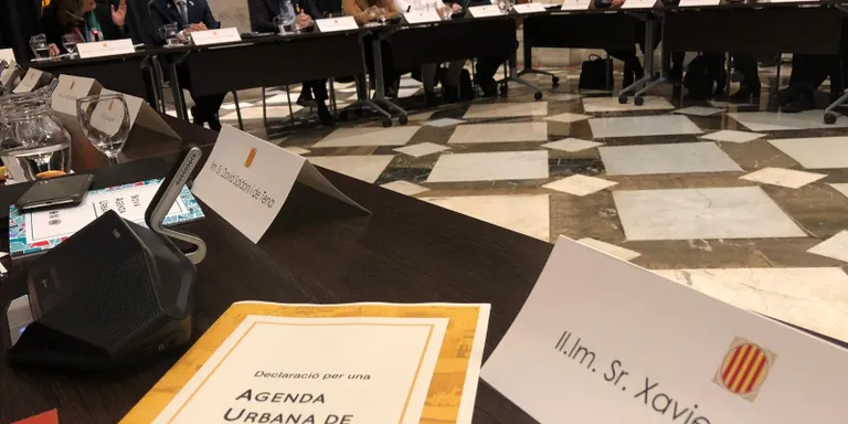 Xavier Amor participa a la Generalitat a la constitució de l'Agenda Urbana de Catalunya