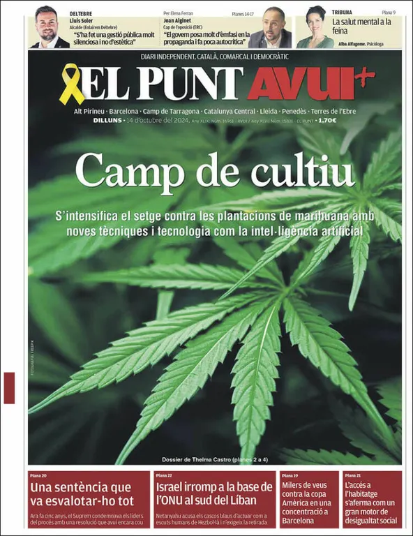Cop d'ull als diaris d'aquest dilluns 14 d'octubre