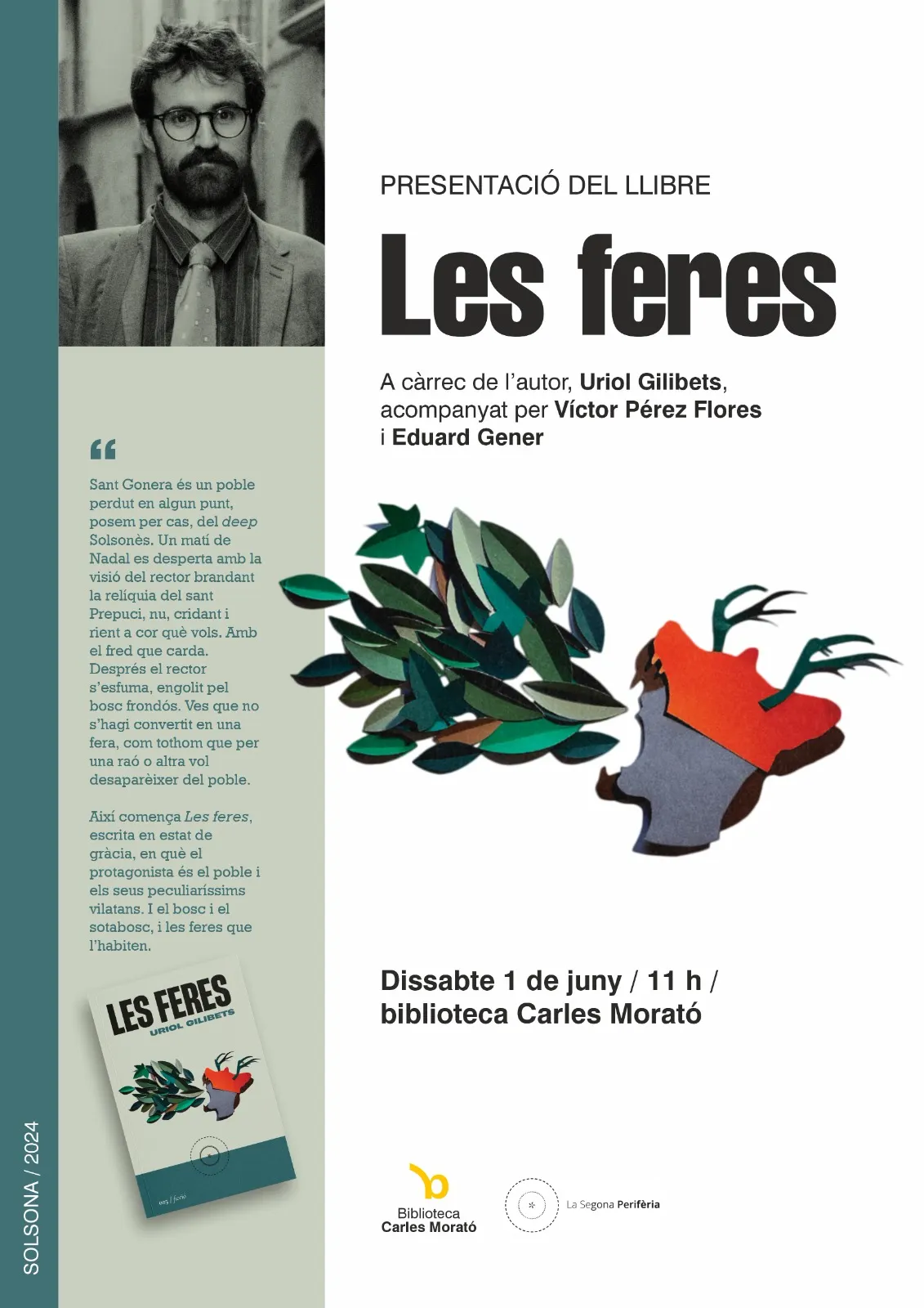 Les feres, d'Uriol Gilibets, candidata al Premi Òmnium a la Millor Novel·la de l'Any