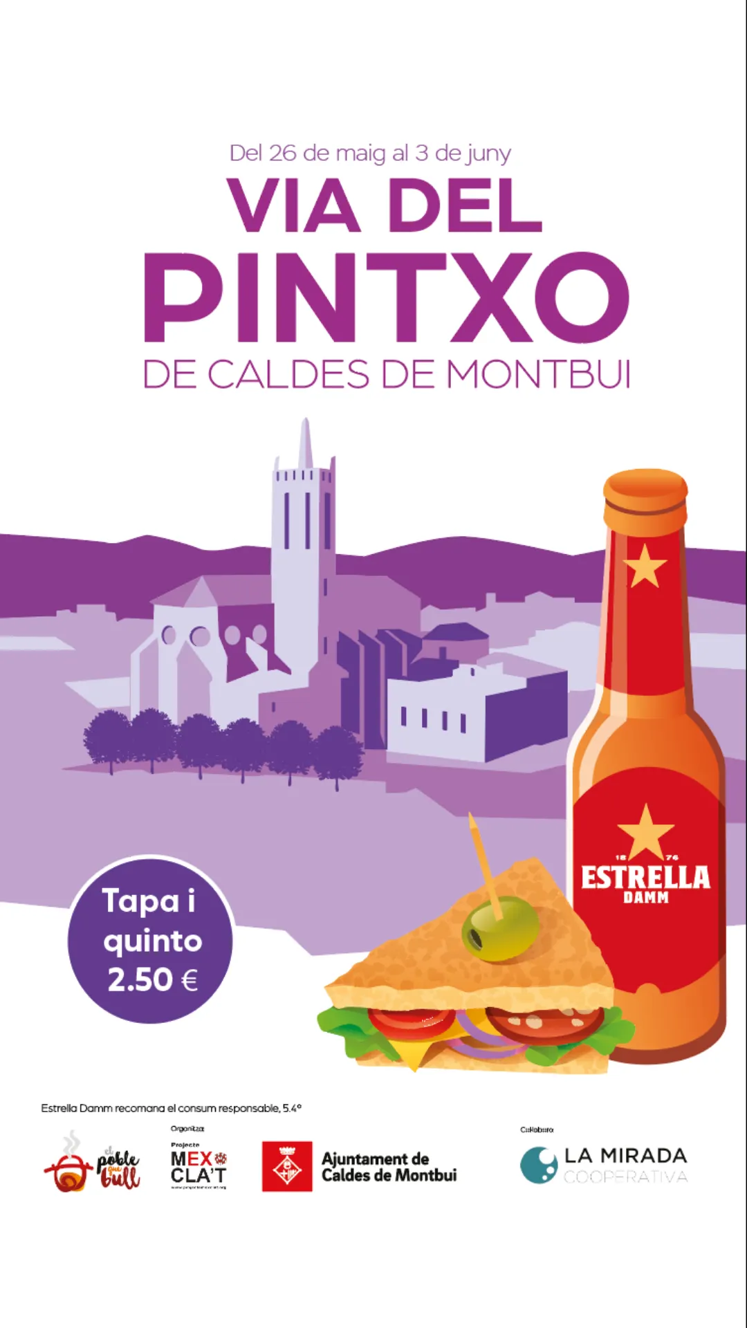 Tot a punt per a l'inici de la 5a Via del Pintxo de Caldes, demà dijous