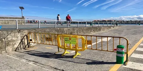 CERRADO EL APARCAMIENTO SUPERIOR DE LA BENTA PARA REFORZAR LOS PILARES