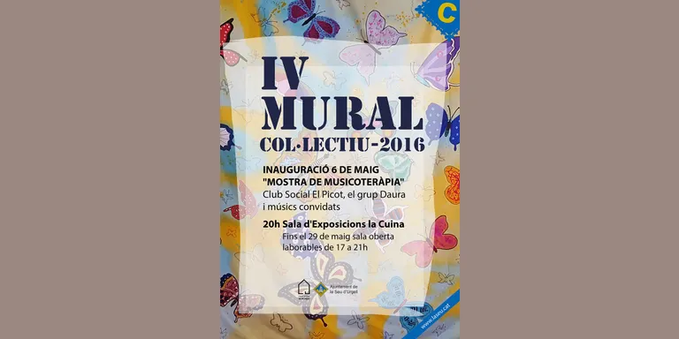 A punt un nou mural de pintura col.lectiva a la Seu d'Urgell