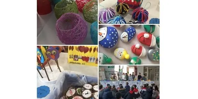 La botiga solidaria de l'Escola Macià-Companys recapta 700 euros per La Marató