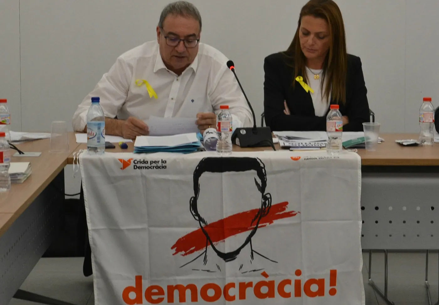 El ple aprova una moció d'ERC-JxP i PDeCAT de condemna "a la repressió policial de l'1-O"