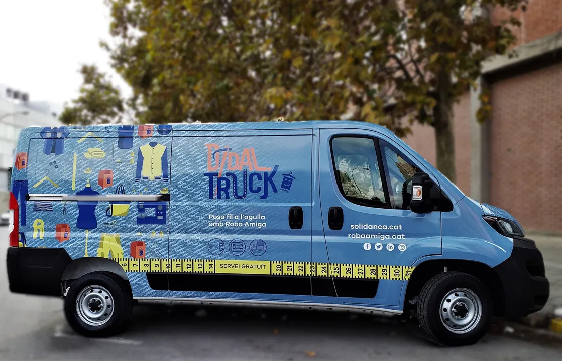 La Didaltruck arriba a Vilassar de Mar el 5 de maig
