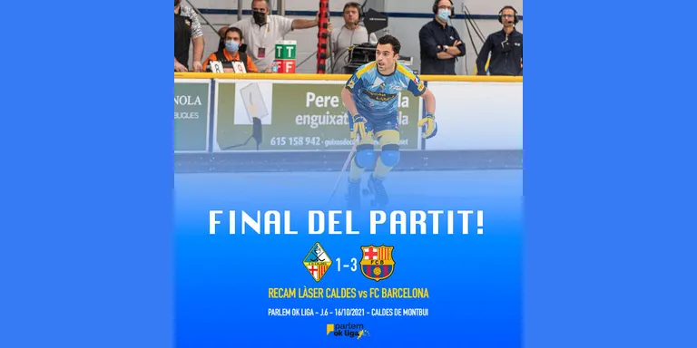 El Recam Làser Caldes planta cara al Barça però perd i ja és cuer en solitari de l'OK Lliga