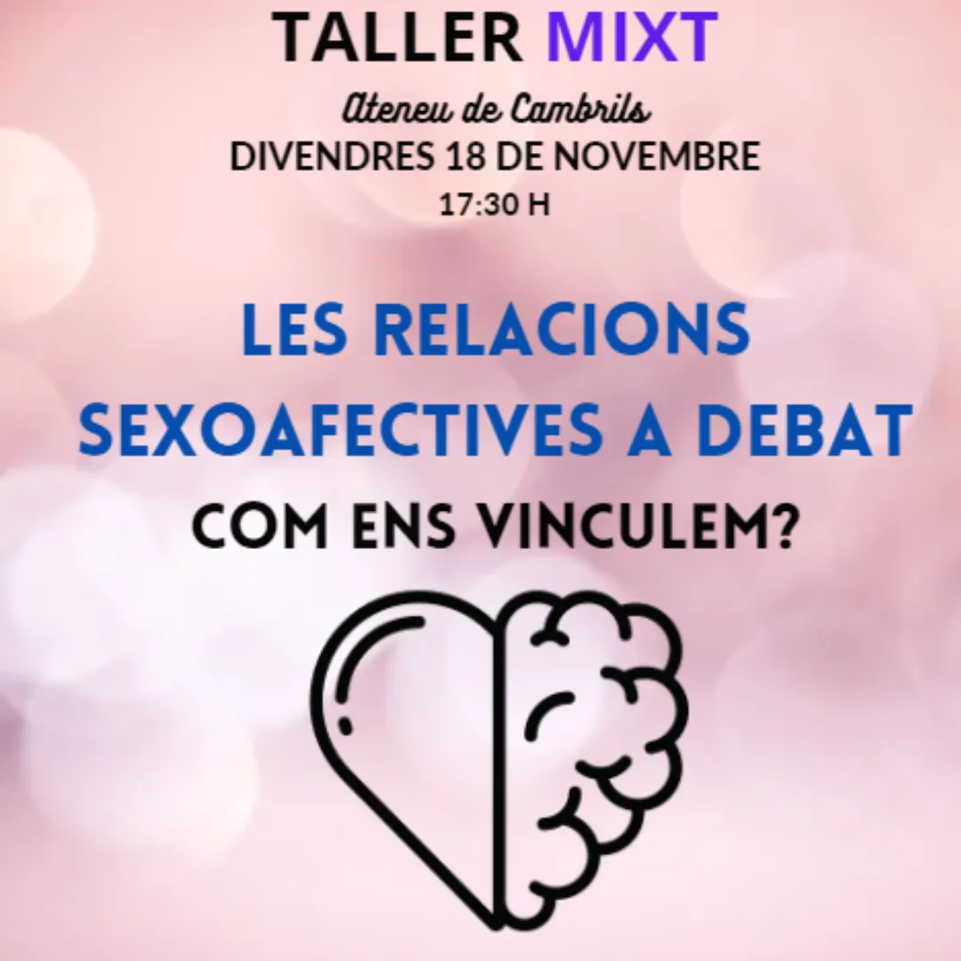 L’Ateneu acull aquest divendres el taller ‘Les relacions sexoafectives’ del jovent