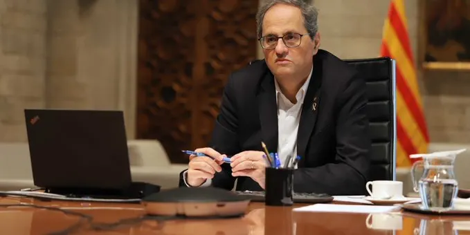 Quim Torra condiciona el vistiplau a l'estat d'alarma a que Catalunya recuperi totes les seves competències
