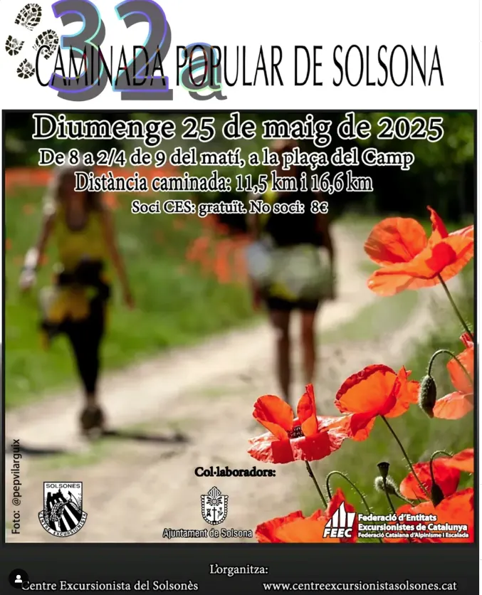 La Caminada Popular de Solsona es farà el diumenge 25