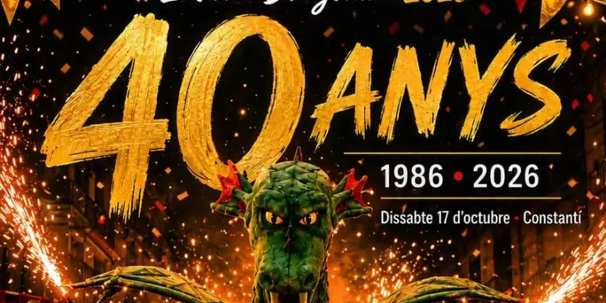 La Dragonina celebrarà els seus 40 anys amb una jornada plena de foc, cultura popular i activitats familiars