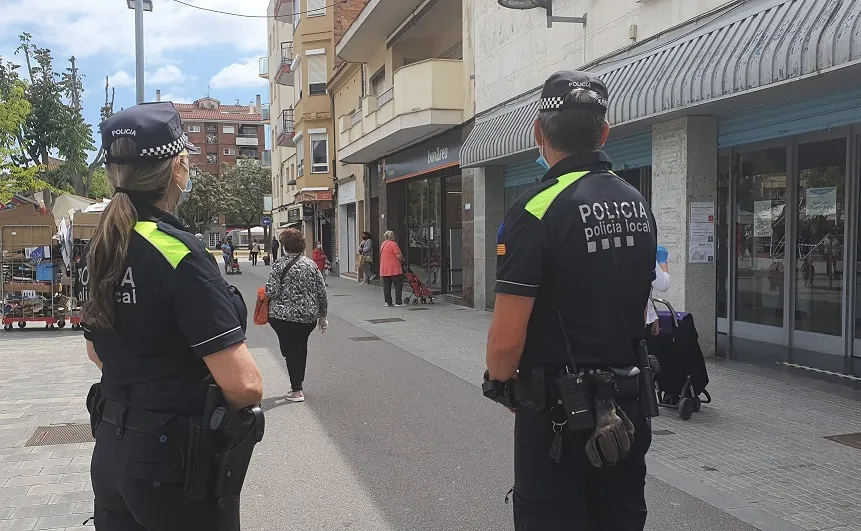 Crida de la Policia Local de Pineda a la "responsabilitat i sentit comú" per portar la mascareta
