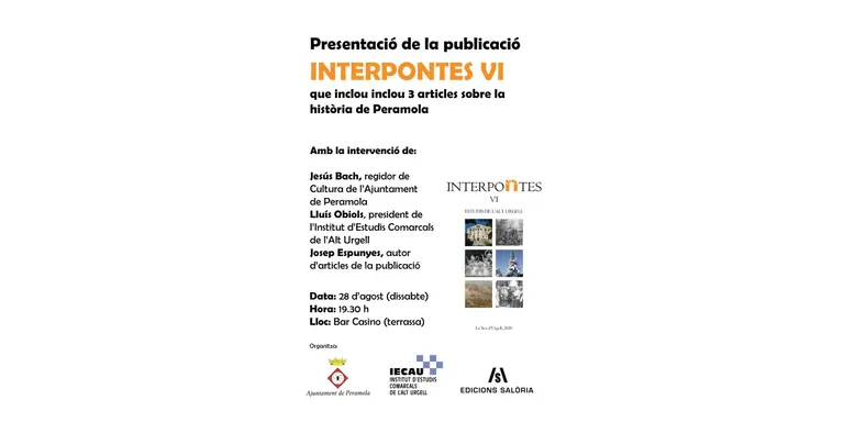 Peramola acull la presentació de la revista 'Interpontes VI'