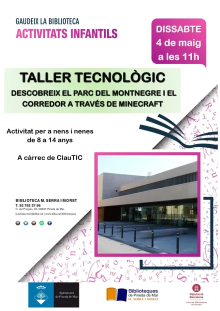 Taller tecnològic 'Descobreix el parc del Montnegre i el Corredor' a la biblioteca Serra i Moret