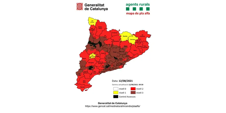 Entren en vigor les restriccions d'activitat a bona part de l'Alt Urgell a causa de l'onada de calor