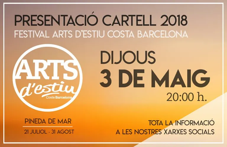 Avui es coneixerà el cartell de l'Arts d'Estiu 2018