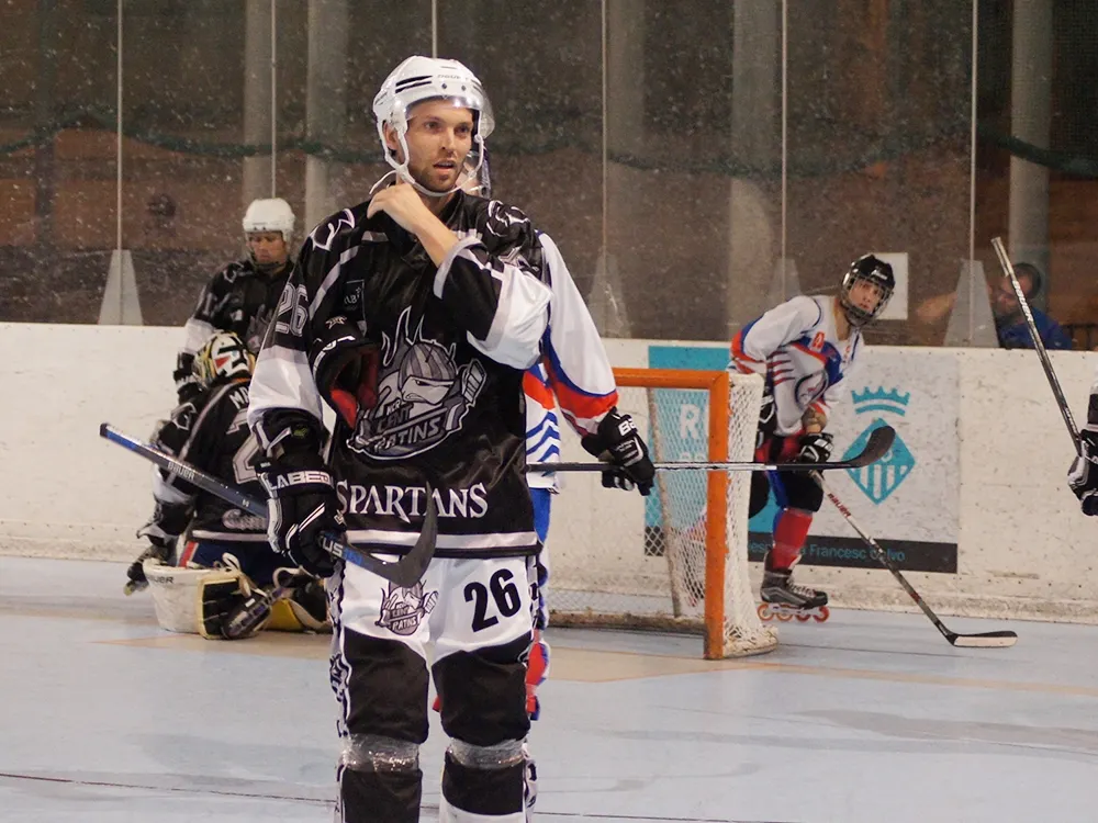 Gran feina la feta per Michal Simo a les files del Cent Patins / Arxiu