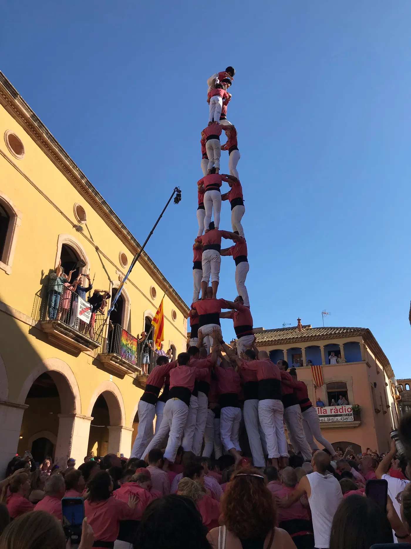 Duel a Altafulla entre Verds i Colla Vella amb tres castells de 9