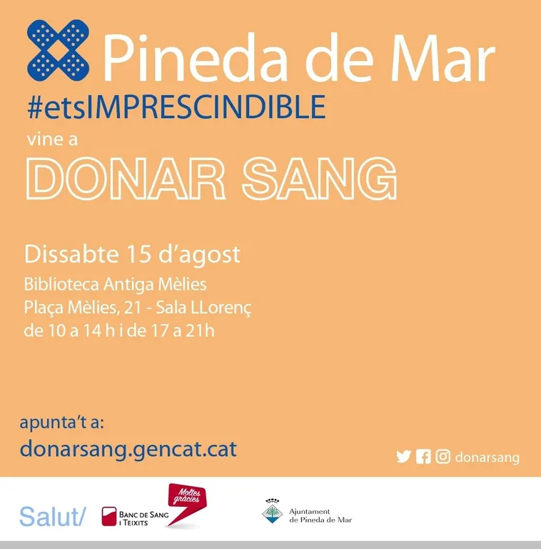 Campanya de donació de sang a Pineda