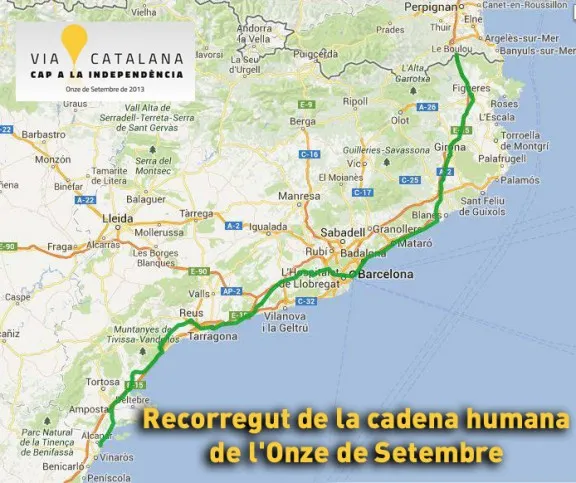 Bus a preu rebaixat per assistir a la Via Catalana des de l'Alt Urgell